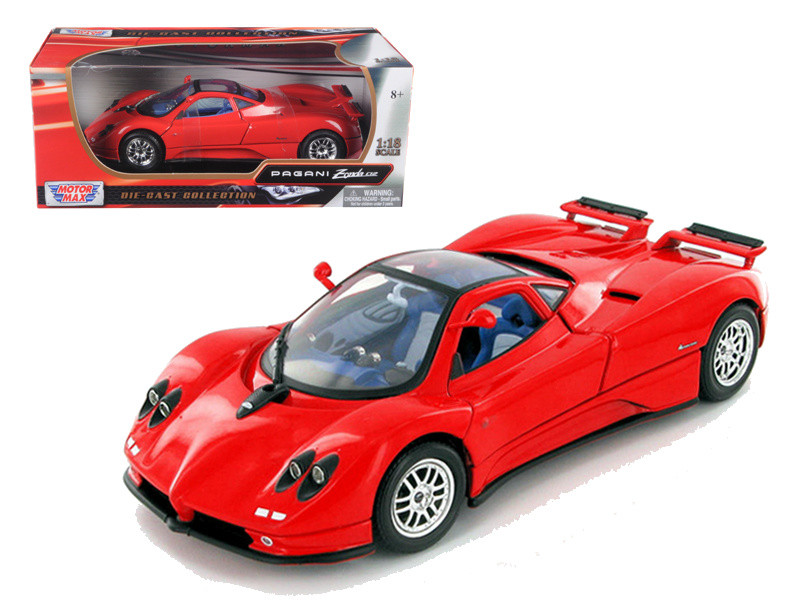 Pagani Zonda C12 Red 1  18 Scale Diecast Car Model By Motor