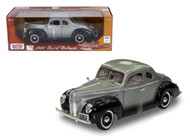 1940 Ford Deluxe Grey & Black Timeless Classics 1/18 Scale Diecast Car Model By Motor Max 73108