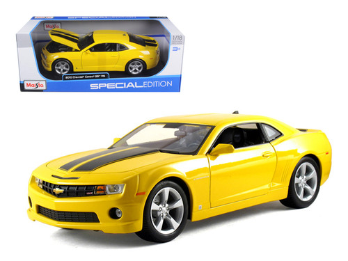 2010 Chevrolet Camaro SS RS Yellow 1/18 Scale Diecast Car Model By Maisto 31173