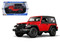 2014 Jeep Wrangler Willys Edition Red 1/18 Scale Diecast Model By Maisto 31676