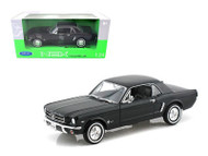 1964 1/2 Ford Mustang Coupe Hard Top Black 1/24 Scale Diecast Car Model By welly  22451