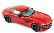 2015 MERCEDES BENZ AMG GT RED 1/18 SCALE DIECAST CAR MODEL BY NOREV 183496