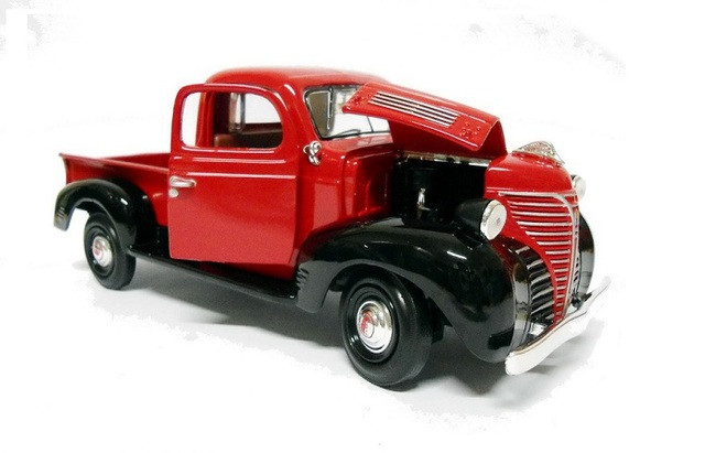1941 Red W Black 1 24 Plymouth Pickup MOTORMAX Diecast Truck for sale online