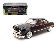 1949 Ford Coupe Burgundy 1/24 Scale Diecast Car Model By Motor Max 73213