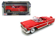 1958 Chevrolet Impala Convertible Red 1/24 Scale Diecast Car Model By Motor Max 73267