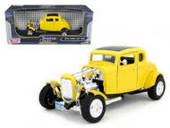 1932 Ford Hot Rod Yellow 1/18 Scale Diecast Car Model By Motor Max 73172