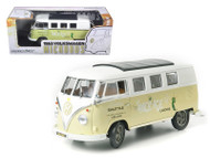 1962 VOLKSWAGEN MICROBUS SPACE AGE LODGE CREAM 1/18 SCALE DIECAST CAR MODEL BY GREENLIGHT 12851