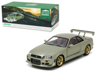 1999 Nissan Skyline GT-R R34 Jade Green 1/18 Scale Diecast Car Model By Greenlight Artisan Collection 19033