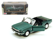 1964 1/2 Ford Mustang Green 1/24 Scale Diecast Car Model By Motor Max 73212