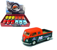 1963 Volkswagen Bus Double Cab Pickup Delivery Services BOX Of 12 Kinsmart 5396