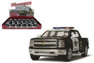 2014 Chevrolet Silverado Police Truck 1/46 Scale BOX Of 12 Kinsmart 5381