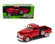 1953 CHEVROLET 3100 PICKUP TRUCK RED 1/24 SCALE DIECAST CAR MODEL BY WELLY 22087