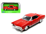 1965 Buick Riviera Gran Sport Red 1/24 Scale Diecast Car Model By Welly 24072