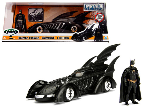 Jada 1:24 métaux DC Batman Forever Batmobile et batman DIE-CAST noir 98036 