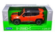 Jeep Renegade Trailhawk Orange 1/24-27 Scale Diecast Car Model By Welly 24071