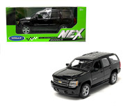 2008 CHEVROLET TAHOE SUV BLACK 1/24 SCALE DIECAST CAR MODEL BY WELLY 22509