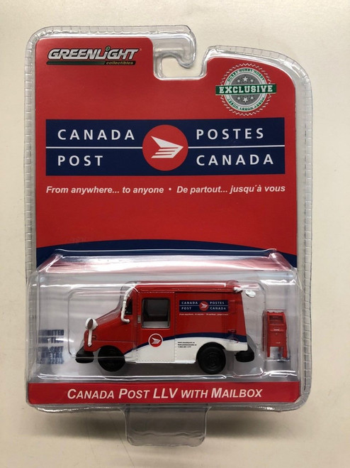 Canada Post LLV With Mailbox Hobby 1/64 Scale  By Greenlight 29889