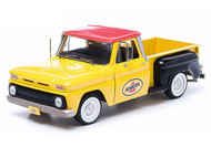 1965 Chevrolet C-10 Stepside Pick Up Truck Pennzoil Yellow 1/18 Scale Diecast Model By Greenlight 12873