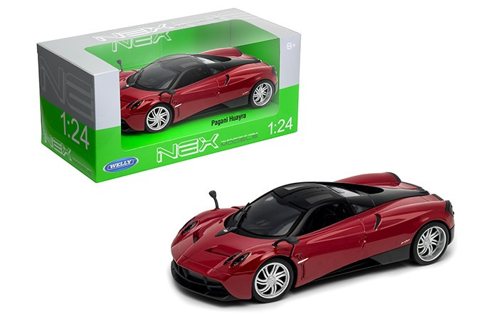 Pagani Huayra Model Cars 1:24 Toys Open two doors Collection Red Alloy Diecast