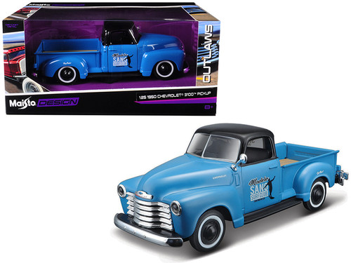 1950 Chevrolet 3100 Pickup Truck Blue Madeira Surf Club /24 Diecast Maisto 32506