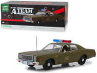 1977 Plymouth Fury US Army Police Army A Team 1/18 Scale Diecast Car Model By Greenlight 19053