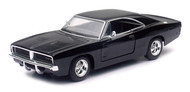 1969 Dodge Charger R/T Black 1/24 Scale Diecast Car Model By Newray 71893