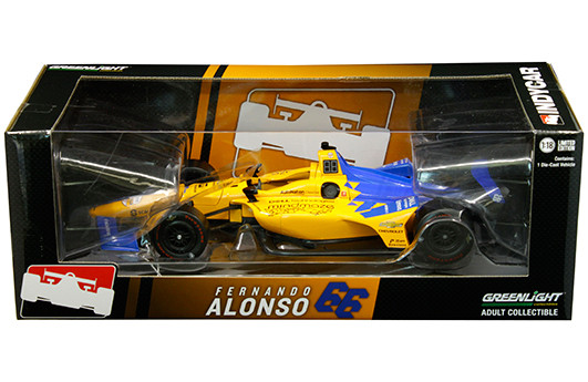 2019 Greenlight 1/18 Indianapolis 500 nº66 Fernando Alonso Mclaren Indycar