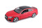 AUDI RS 5 COUPE RED WITH BLACK TOP 1/24 SCALE DIECAST CAR MODEL BY BBURAGO 21090
