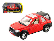 Land Rover Freelander With Rear Cab Red 1/24 Scale Diecast Model By Bburago 22012