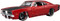 1969 DODGE CHARGER R/T RED BLACK HOOD 1/25 SCALE DIECAST CAR MODEL BY MAISTO 32537