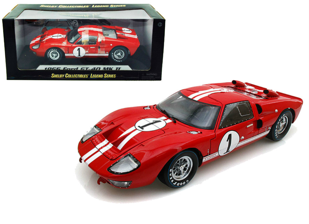 LE MANS 1966 FORD GT 40 MK II SHELBY414 SHELBY COLLECTIBLES 1/18 