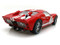 1966 FORD GT40 MK II #1 RED 1/18 SCALE DIECAST CAR MODEL BY SHELBY COLLECTIBLES SC 407
