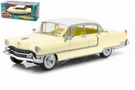 1955 CADILLAC FLEETWOOD SERIES 60 YELLOW 1/18 SCALE DIECAST CAR MODEL BY GREENLIGHT 12937