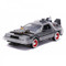 BACK TO THE FUTURE III DELOREAN TIME MACHINE WITH LIGHTS BTTF 1/24 SCALE DIECAST CAR MODEL BY JADA TOYS 32166