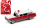 1959 CADILLAC AMBULANCE RED / WHITE 1/64 SCALE DIECAST CAR MODEL BY JOHNNY LIGHTNING JLSP098