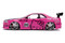 2002 NISSAN SKYLINE GT-R R34 WITH HELLO KITTY FIGURE HOLLYWOOD RIDES 1/24 SCALE DIECAST CAR MODEL BY JADA TOYS 31613