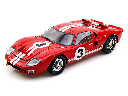 1966 FORD GT40 #3 LE MANS DAN GURNEY 1/18 SCALE DIECAST CAR MODEL BY SHELBY COLLECTIBLES SC406

