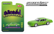 1982 CHEVROLET MONTE CARLO GREEN LOWRIDER CHEVY EXCLUSIVE 1/64 SCALE DIECAST CAR MODEL BY GREENLIGHT 51388