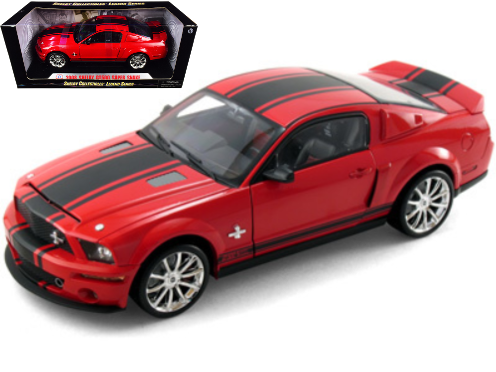 Shelby Collectibles 2008 Shelby Cobra GT 500 Super Snake 1:18 Scale Diecast  Car