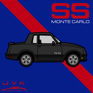 MONTE CARLO SS BLACK ENAMEL LAPEL PIN JVK TOYS EXCLUSIVE LIMITED EDITION NUMBERED FROM 1 TO 100