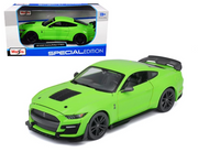 2020 FORD MUSTANG SHELBY GT500 GREEN 1/24 SCALE DIECAST CAR MODEL BY MAISTO 31532