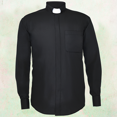 Men's Clergy Shirt - Tab Collar Long Sleeve (14, Black) : :  Clothing, Shoes & Accessories