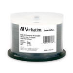 Verbatim DataLifePlus BD-R 25GB 16X  White Thermal Hub Printable, 50-PK (97338)