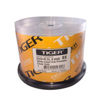 Tiger DVD+R DL 8.5GB 8X White Inkjet Hub Printable, 50-Pack (TGDLWIC50)