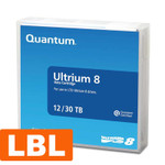 Quantum LTO 8 Ultrium 12 TB / 30 TB Data Cartridge Labeled ( MR-L8MQN-BC)