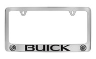 Buick Top Decal License Plate Frame, Buick Wordmark with 2 Logos