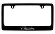Cadillac Workmark Black Coated Metal License Plate Frame Holder