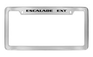 Cadillac Escalade EXT Top Engrave with Block Letters License Plate Frame Holder