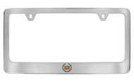 Cadillac Logo Chrome Plated Metal License Plate Frame Holder