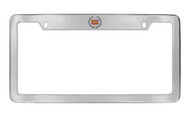 Cadillac Logo Chrome Plated Metal Top Engraved License Plate Frame Holder